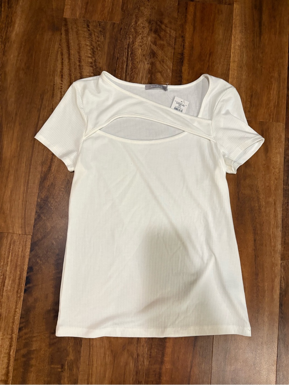 Red by Bke ( from the Buckle) new with tags white ribbed cut out top. Women’s XL